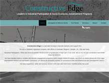 Tablet Screenshot of constructive-edge.com